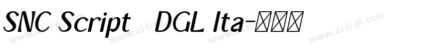 SNC Script   DGL Ita字体转换